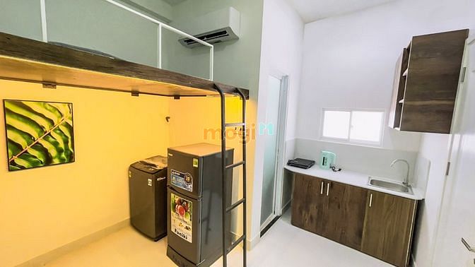 Hình ảnh Mb6623 nạp rút nhanh chóng dễ thương dạng Studio có đầy đủ nội thất có máy giặt riêng
