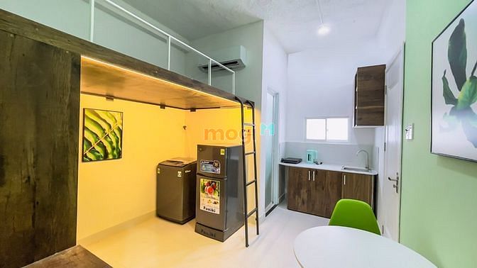 Hình ảnh Mb6623 nạp rút nhanh chóng dễ thương dạng Studio có đầy đủ nội thất có máy giặt riêng