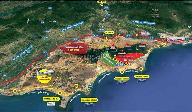Hình ảnh Bán đất 3000m2 gần biển,cao tốc,dự án Nova,150k/m2