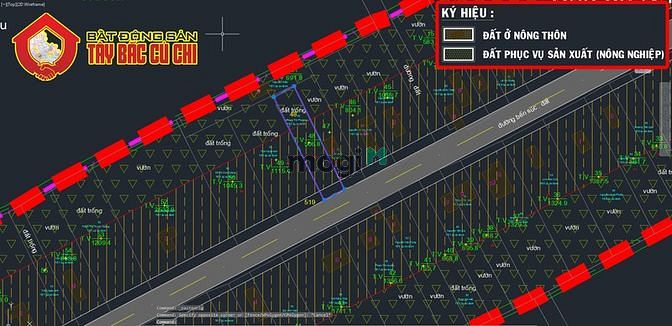 Hình ảnh Bán đất đường bến súc - 495m2 - 10x50 - 120m2 thổ cư - xã an phú - củ