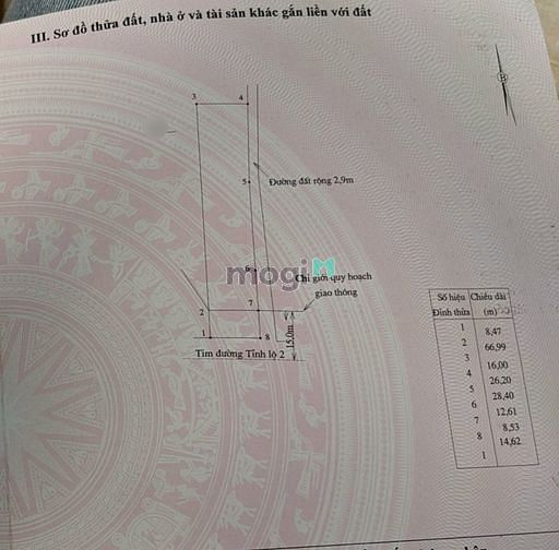 Hình ảnh Bán Lô Đất 1000m Diên Thọ. Mặt Tiền Tỉnh Lộ 2.