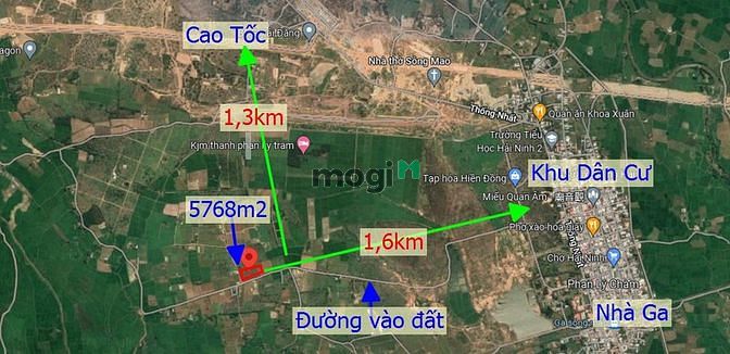 Hình ảnh Ban lô đất 5768m2 Hải Ninh - Bắc Bình, cách cao tốc 1,3km - gần dân cư