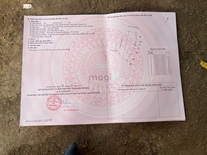 Hình ảnh Bán đất trung tâm thị trấn khánh vĩnh