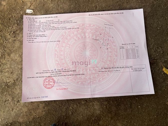 Hình ảnh Bán đất trung tâm thị trấn khánh vĩnh