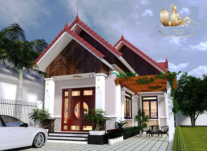Hình ảnh Thiết kế - Thi công nhà cấp 4 mái thái