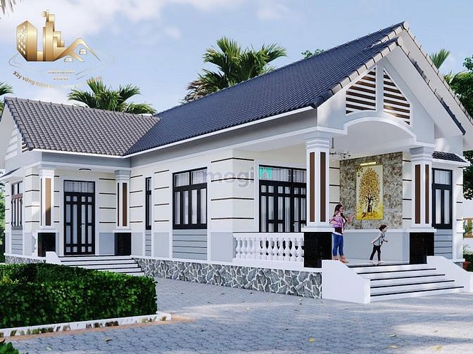 Hình ảnh Thiết kế - Thi công nhà cấp 4 mái thái