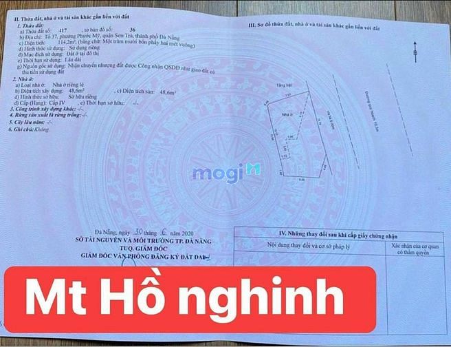 Hình ảnh bán lô đất mặt tiền hồ nghinh vị trí cực đệp sát biển