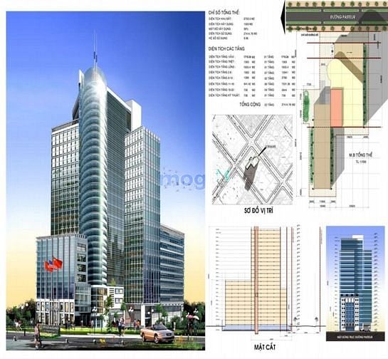 Hình ảnh 161 Pasteur, Q3, dự án cao ốc 22 tầng, 4 tầng hầm, 1 tầng kt, 2.000 tỷ