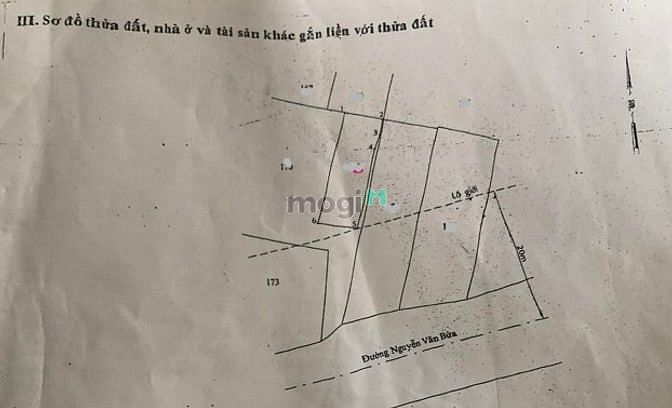 Hình ảnh Đất mt tiền Nguyễn Văn Bứa vô 5m, 100m giá 3.3ty