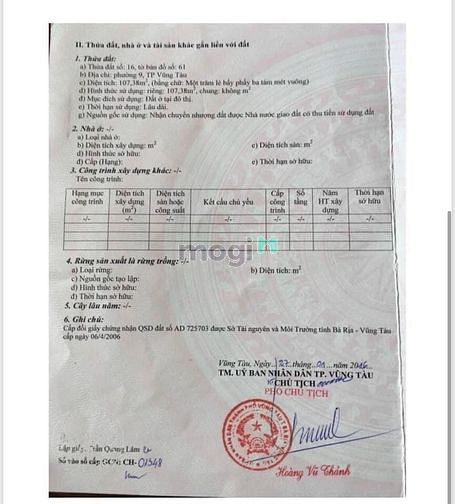 Hình ảnh Đất Đại An 2 mặt tiền đường rộng tại Vũng Tàu