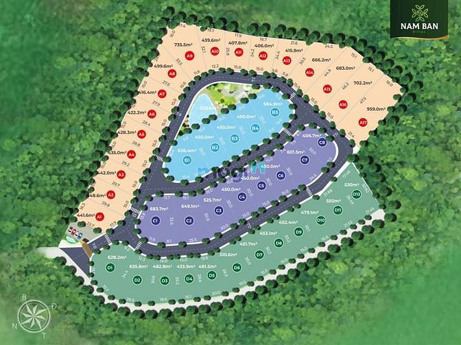 Hình ảnh Đất nền Nam Ban Villas 630m2, 6,3 triệu/m2, Shr công chứng sang tên