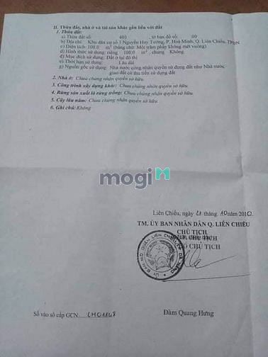 Hình ảnh bán lô đất mặt tiền 10m5 đàm văn lễ vị tri qa ok