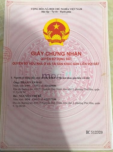 Hình ảnh Độc nhất căn nhà phố hẻm xe hơi, Quận 9, sổ vuông vức, DT 106m2/10tỷ7