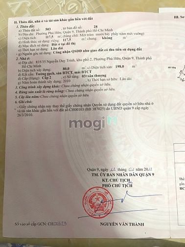 Hình ảnh Độc nhất căn nhà phố hẻm xe hơi, Quận 9, sổ vuông vức, DT 106m2/10tỷ7