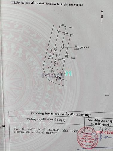 Hình ảnh Bán gấp lô đất chợ thái bình xã minh thạnh dầu tiếng, 10x36+100 890tr