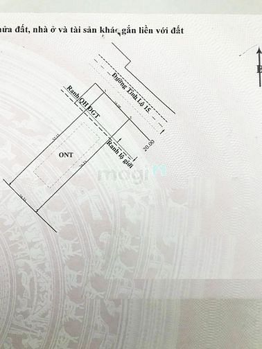 Hình ảnh Bán đất đường tỉnh lộ 15 - 923m2 - 16x56 - 300m2 thổ cư - xã an phú -