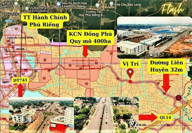 Hình ảnh Thiếu nợ cần bán gấp lô đất trên Đồng Phú - Bình Phước 250m sổ sẵn