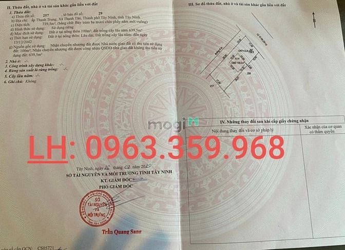 Hình ảnh Đất Mặt Đường Nhựa Tỉnh Lộ 10, Thạnh Tân-Tây Ninh, Gía Chỉ 6 Triệu/m