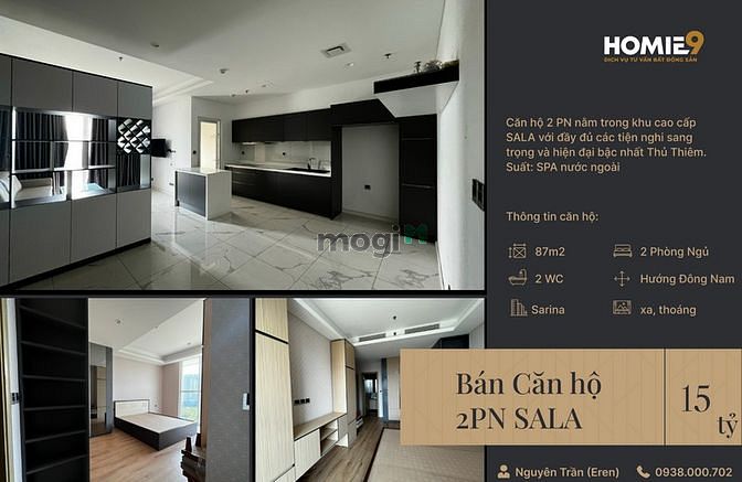 Hình ảnh Bán Sarina SALA 2PN, suất SPA 15 tỷ