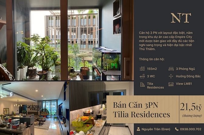 Hình ảnh Bán 3PN Tilia Empire City giá tốt