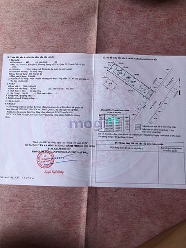 Hình ảnh Bán đất MT đường Trung Mỹ Tây 3, Quận 12