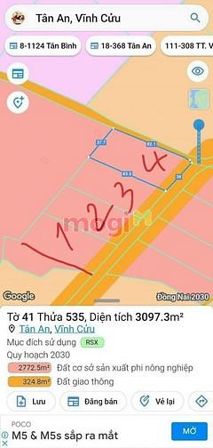 Hình ảnh 🏗 Bán hơn 1,2 HA Đất quy hoạch đất SKC xã Tân An, Vĩnh Cửu, ĐN