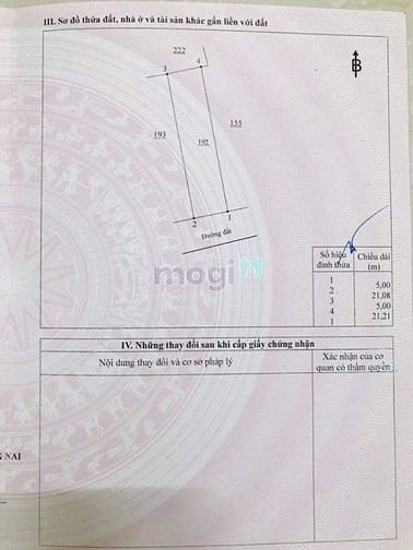 Hình ảnh Bán 5m x 21m đất thổ cư ngay trung tâm TT Trảng Bom