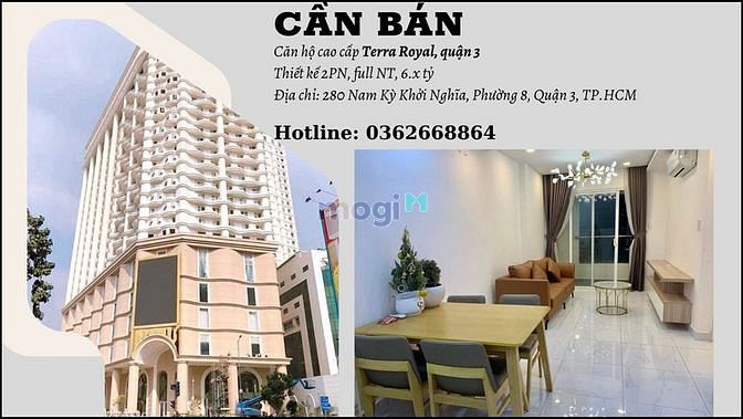 Hình ảnh Bán Trang Chủ MB66.COM / Đăng Ký Tặng 66K 5* CH Terra Royal,58m2,2PN,6.1 tỷ