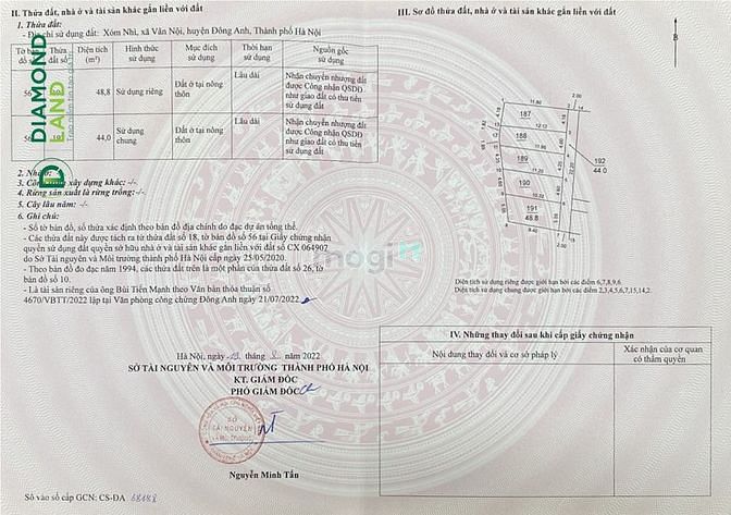 Hình ảnh hơn 1 tỷ có ngay 1 trong 3 lô đất vàng thôn nhì, vân trì, đông anh.