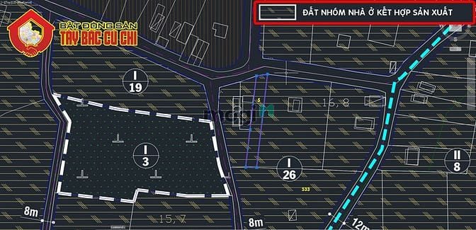 Hình ảnh Bán đất 1/ đường trung hưng - 498m2 - 7.89x65 - 300m2 thổ cư - xã
