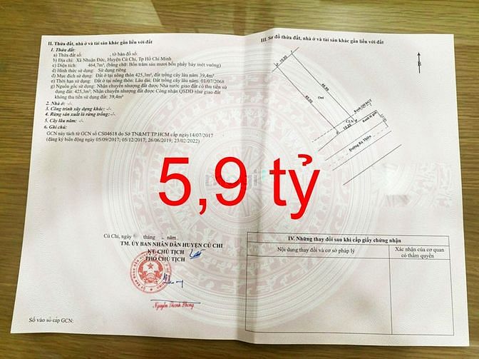 Hình ảnh Đất đường Bà Thiên - 669m2 - 15x45 - 608m2 thổ cư - xã Nhuận Đức