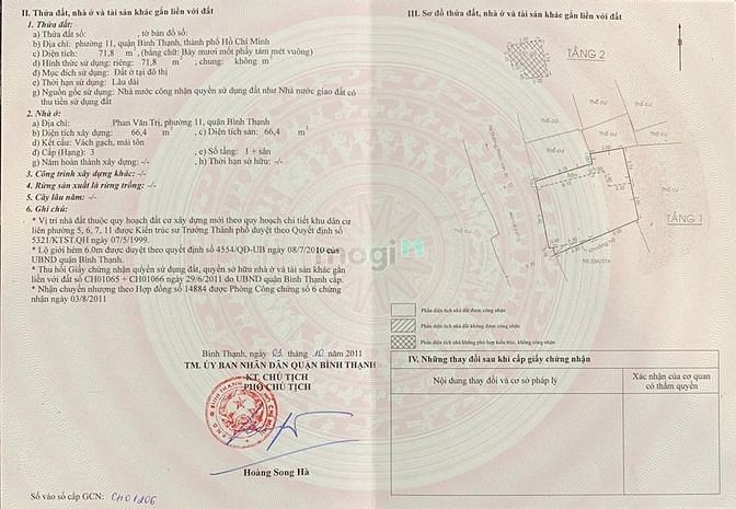 Hình ảnh Quá rẻ Nhà Hẻm 5m, Phan Văn Trị, Bình Thạnh, 78m2, chỉ 6.75 tỷ TL