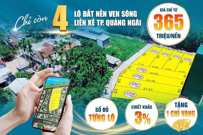 Hình ảnh bán đất ven thành phố có sổ sẵn, giá 363tr