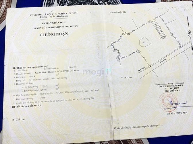 Hình ảnh Bán đất đường 799 - xã An Phú - Củ Chi
