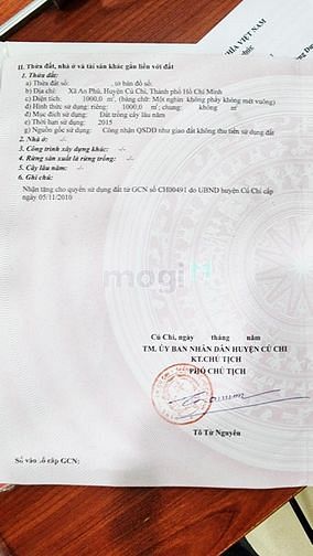Hình ảnh Bán đất măt tiền hẻm 506 - xã An Phú - Củ Chi