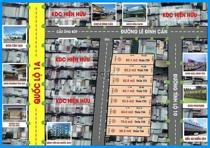 Hình ảnh Bán đất hxh 80m2 Lê đình cẩn tân tạo Bình Tân 4.5 tỷ