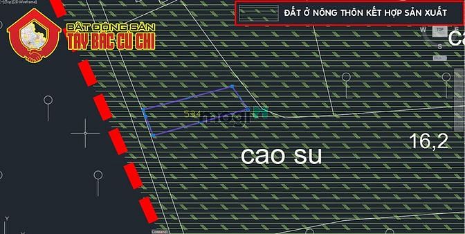 Hình ảnh Đất đường Phan Thị Vẽ - 636m2 - 13.8x49 - 300m2 thổ cư - Củ Chi
