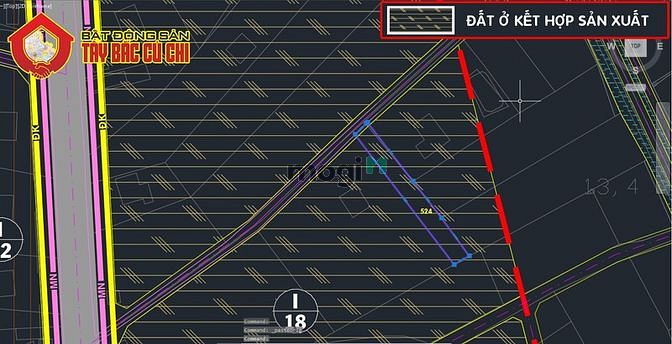 Hình ảnh Bán đất 1/ đường Trung Lập - 475m2 - 7x67 - 200m2 thổ cư - Củ Chi