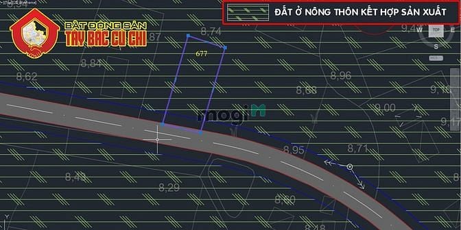 Hình ảnh Đất đường Võ Thị Đống - 523m2 - 15x34 - 135m2 thổ cư - xã Trung Lập Hạ
