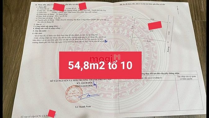 Hình ảnh Bán đất thị trấn Quang Minh, Mê Linh 55m2 mặt tiền 6m giá 1,2 tỷ