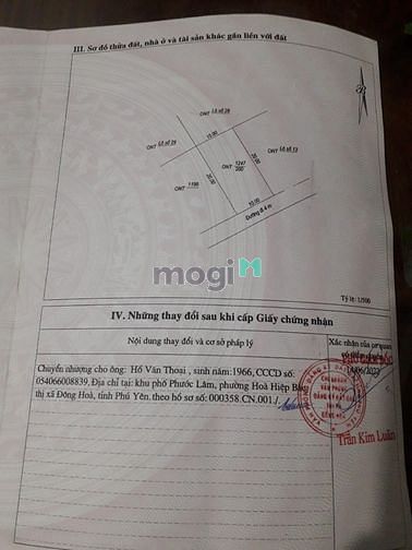 Hình ảnh Bán lô đất cách biển 1km,cách KCN Hòa Hiệp Bắc 100m 10x20 full đất ở