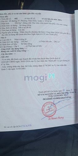 Hình ảnh Bán BT 2MT đường số 2 - Trần Não - Bình An 21.9 x 41m, 950m², 92 tỷ