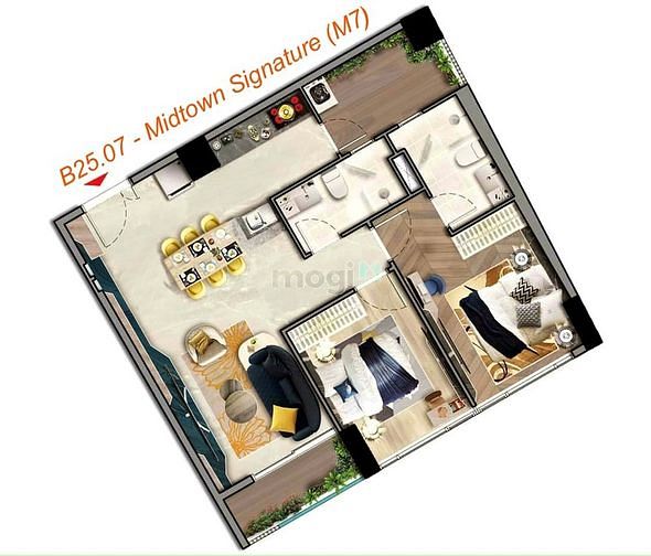 Hình ảnh Cho thuê Trang Chủ MB66.COM / Đăng Ký Tặng 66K Midtown đầy đủ nội thất, chỉ cần xách vali vô ở.
