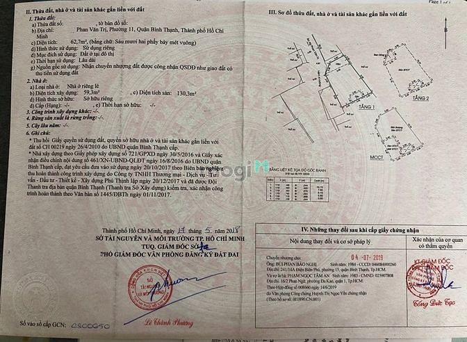 Hình ảnh Nhà HXH Phan Văn Trị, P11, 63m, 3 tầng, 7.1 tỷ