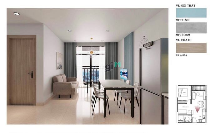 Hình ảnh Bán chung cư 1pn+1 42.59m2 - VIN ORIGAMI