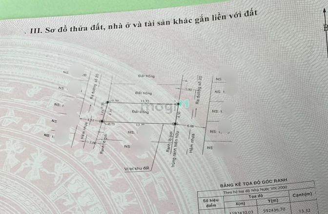 Hình ảnh CHÍNH CHỦ BÁN ĐẤT 2MT, Đường số 20, Bình Hưng Hòa A, 60 M2, giá 4ty tl