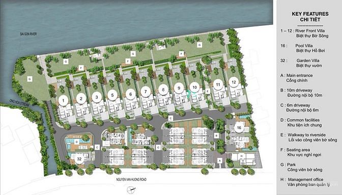Hình ảnh Đất 610m2(16x38m) view sông Nguyễn Văn Hưởng, P. Thảo Điền, giá 107tỷ