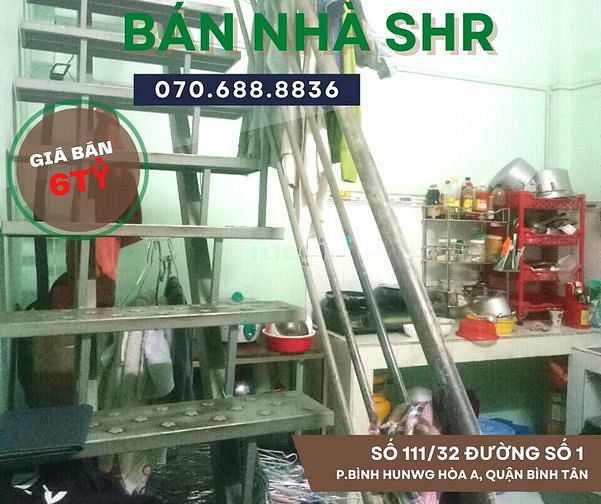 Hình ảnh Bán nhà (4m x 17m) Gác Lửng, SHR, đường số 1, cách chợ Bình Long 300m