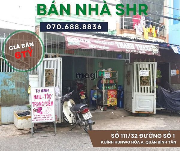 Hình ảnh Bán nhà (4m x 17m) Gác Lửng, SHR, đường số 1, cách chợ Bình Long 300m