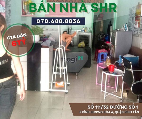 Hình ảnh Bán nhà (4m x 17m) Gác Lửng, SHR, đường số 1, cách chợ Bình Long 300m